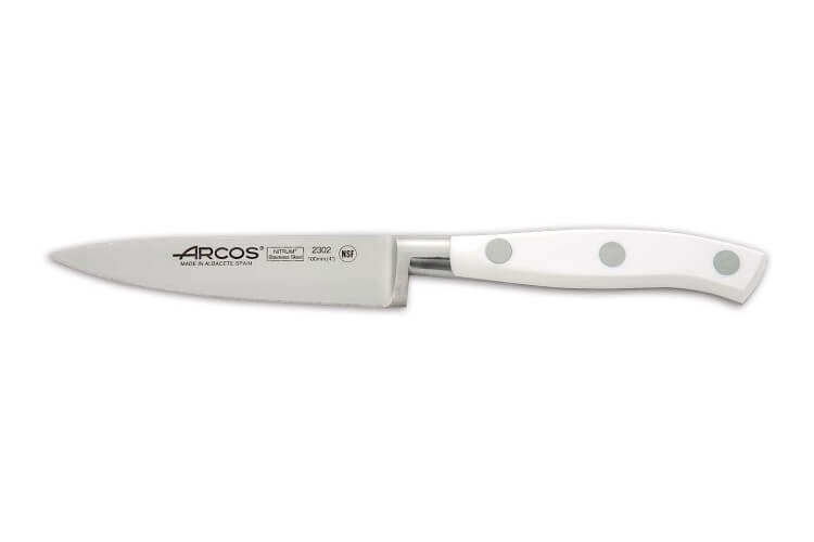 Couteau à d'office forgé Riviera White Arcos lame 10cm acier NITRUM®