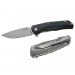 Couteau pliant LionSteel Tre manche G10 / titanium 10cm