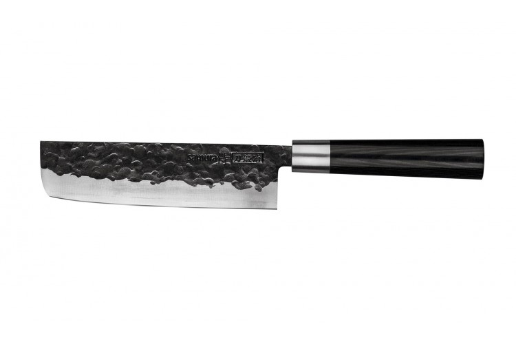 Couteau nakiri Samura Blacksmith martel&eacute; 17cm