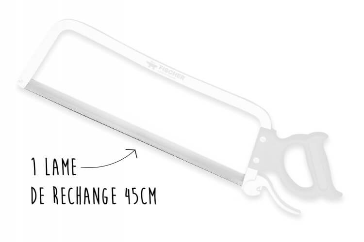 Lame de rechange pour scie de boucher Fischer standard 40cm