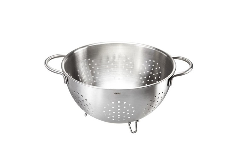 Passoire Gefu Colino 24cm en acier inox + 3 pieds