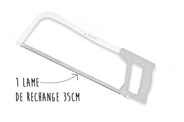 Lame de rechange pour scie de m&eacute;nage Fischer standard 35cm