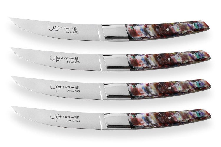 Coffret de table AU NAIN UP 4 couteaux &agrave; steak 11cm