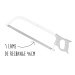 Lame de rechange pour scie de boucher Pradel 46cm inox