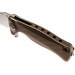 Couteau pliant LionSteel SR11 manche titanium 12cm pic brise-vitre + étui cuir