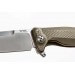 Couteau pliant LionSteel SR11 manche titanium 12cm pic brise-vitre + étui cuir