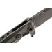 Couteau pliant LionSteel SR11 manche titanium 12cm pic brise-vitre + étui cuir