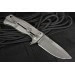 Couteau pliant LionSteel SR11 manche titanium 12cm pic brise-vitre + étui cuir
