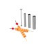 Set design culinaire Louis Tellier 3 tubes découpoirs carrés + poussoir inox
