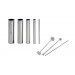 Set design culinaire Louis Tellier 5 tubes découpoirs ronds + 3 poussoirs inox