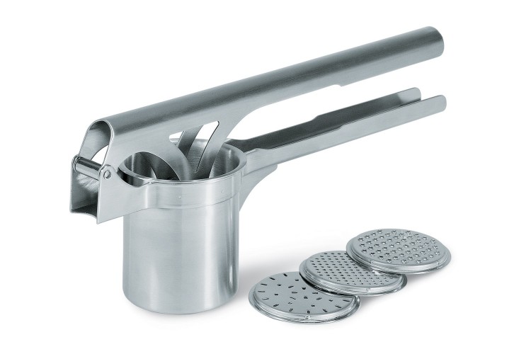 Presse-pur&eacute;e Gefu Tri Star + 3 grilles interchangeables