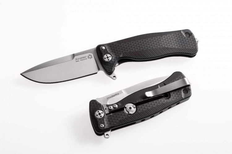 Couteau pliant LionSteel SR22 manche alu 10cm pic brise-vitre