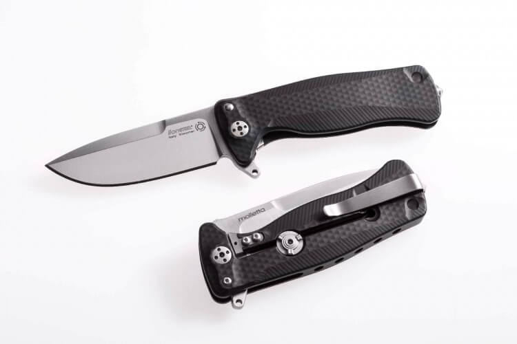 Couteau pliant LionSteel SR22 manche alu 10cm pic brise-vitre