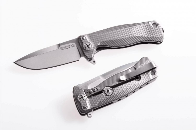 Couteau pliant LionSteel SR22 manche alu 10cm pic brise-vitre