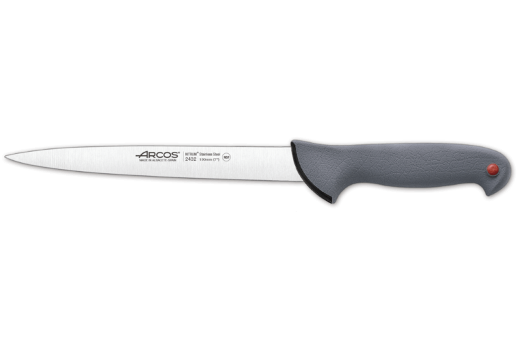 Couteau &agrave; d&eacute;nerver/filet de sole professionnel Arcos Colour Prof semi flexible 19cm