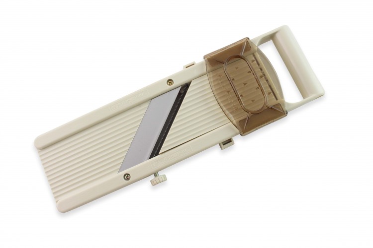 Mandoline japonaise 3 lames acier inox + poussoir