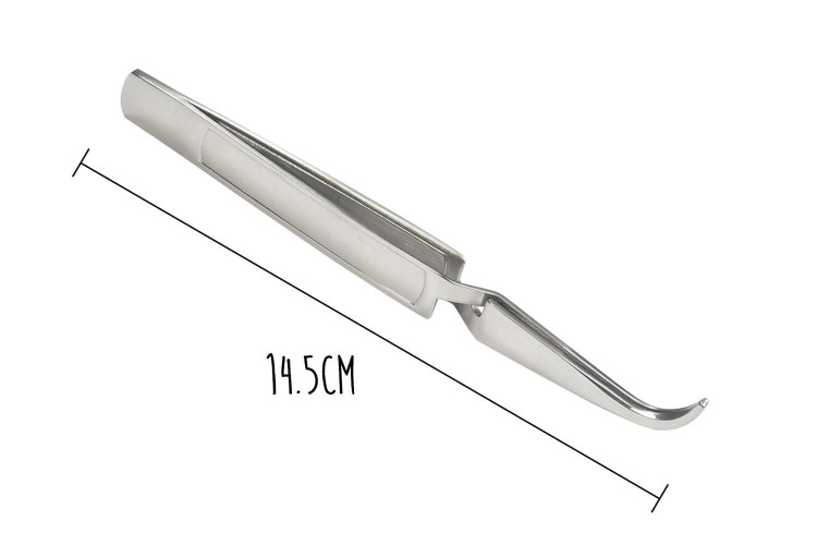 Pince &agrave; dresser professionnelle de pr&eacute;cision Louis Tellier 14.5cm tout inox