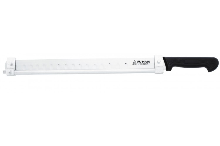 Couteau &agrave; saumon / jambon Au Nain 40cm barrette r&eacute;glable manche PP