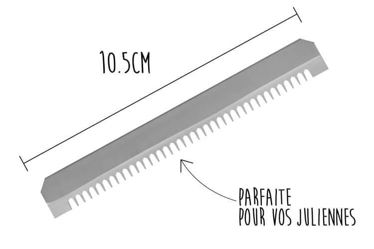 Lame à dents moyennes remplacement pour mandoline Benriner petit modèle