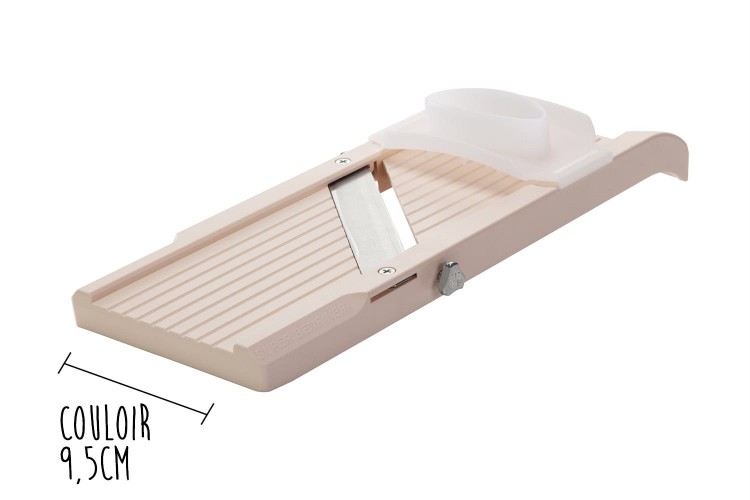 Mandoline japonaise professionnelle Super Benriner 3 lames + poussoir