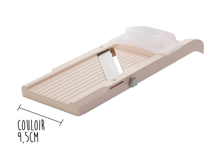 Mandoline japonaise professionnelle Super Benriner 3 lames + poussoir