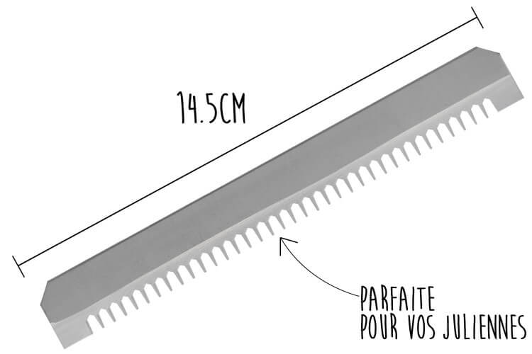 Lame à dents moyennes remplacement pour mandoline Benriner grand modèle