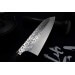 Couteau santoku japonais artisanal martelé Yu Kurosaki Shizuku 16.5cm acier SG2