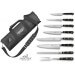 Mallette cuisinier Sabatier Chef 6 couteaux fabrication française + 1 fourchette + 1 fusil