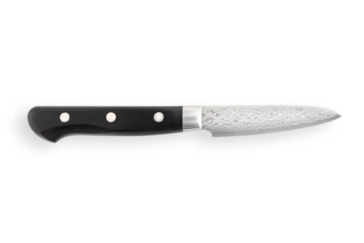 Couteau d'office japonais Tsunehisa VG10 Damascus 45 couches 7.5cm