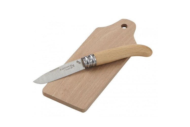 Coffret 3 couteaux &agrave; l&eacute;gumes Andr&eacute; Verdier bec d'oiseau + stylet dent&eacute; + office