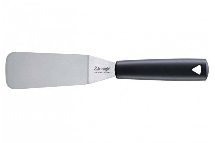Spatule coud&eacute;e professionnelle Triangle flexible inox 12cm