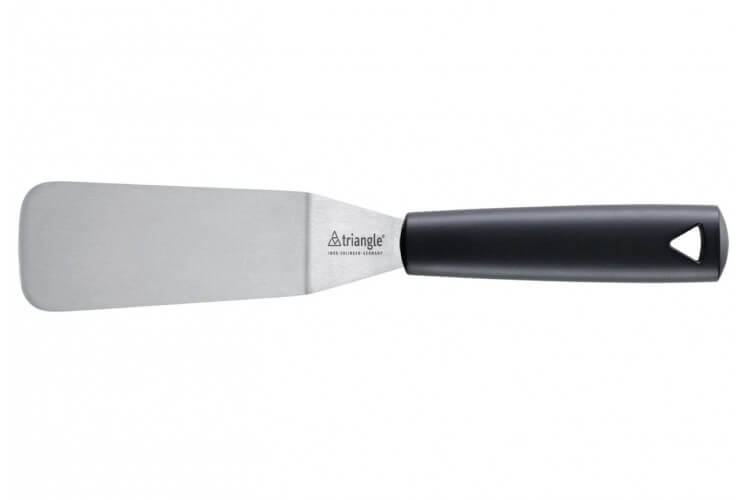 Spatule coudée professionnelle Triangle flexible inox 12cm