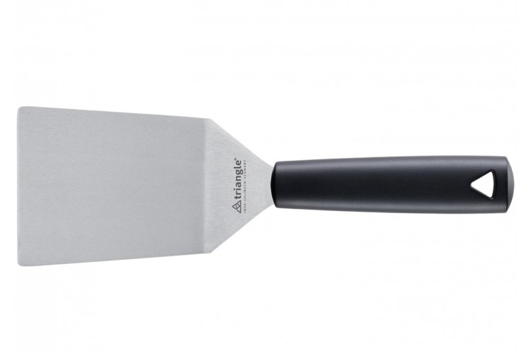 Spatule coud&eacute;e large professionnelle Triangle inox 12cm
