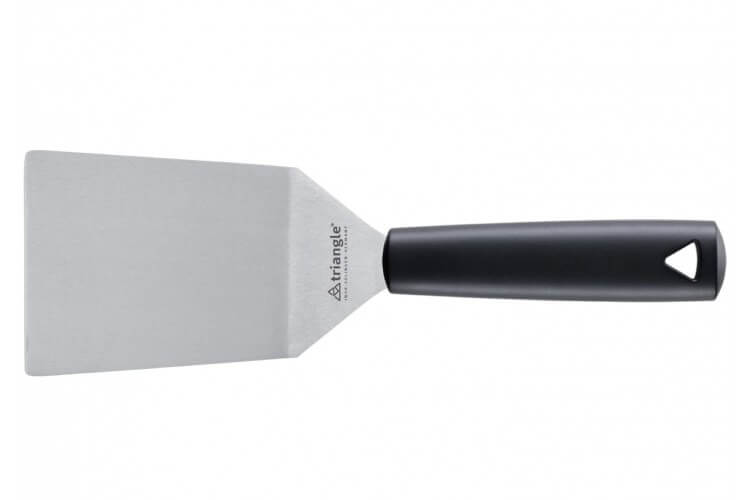 Spatule coudée large professionnelle Triangle inox 12cm