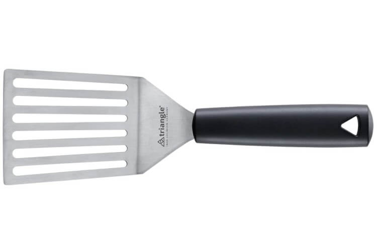 Spatule large ajourée Triangle professionnelle inox