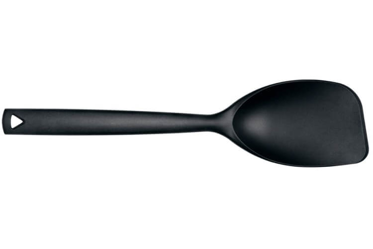Cuillère de service Triangle en nylon noir 35cm