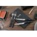 Coffret de table Wusaki 2 couteaux à steak à bout rond + 2 fourchettes