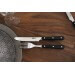 Coffret de table Wusaki 2 couteaux à steak à bout rond + 2 fourchettes
