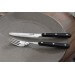 Coffret de table Wusaki 2 couteaux à steak à bout rond + 2 fourchettes