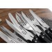 Coffret de table Wusaki 2 couteaux à steak à bout rond + 2 fourchettes