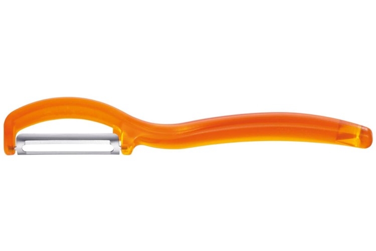 Eplucheur Triangle orange lame lisse inox
