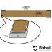 Barre aimantée Bisbell 34cm Bambou ou Noyer