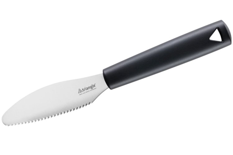 Couteau &agrave; brunch Triangle inox 22cm manche en green grip noir