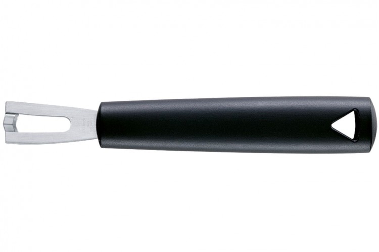 Canneleur Triangle forme V manche en green grip noir