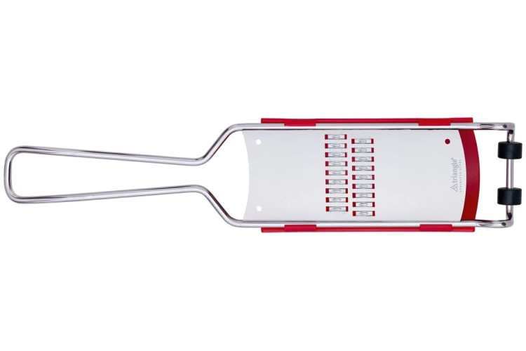 R&acirc;pe &agrave; julienne Triangle inox + r&eacute;ceptacle 2 en 1