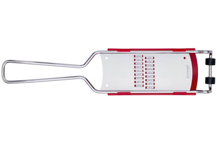 Râpe à julienne Triangle inox + réceptacle 2 en 1