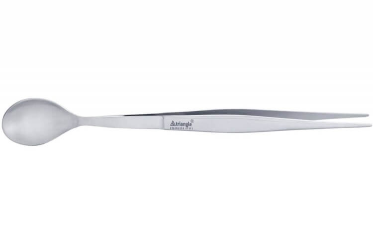 Pince de cuisine Triangle inox cuillère intégrée