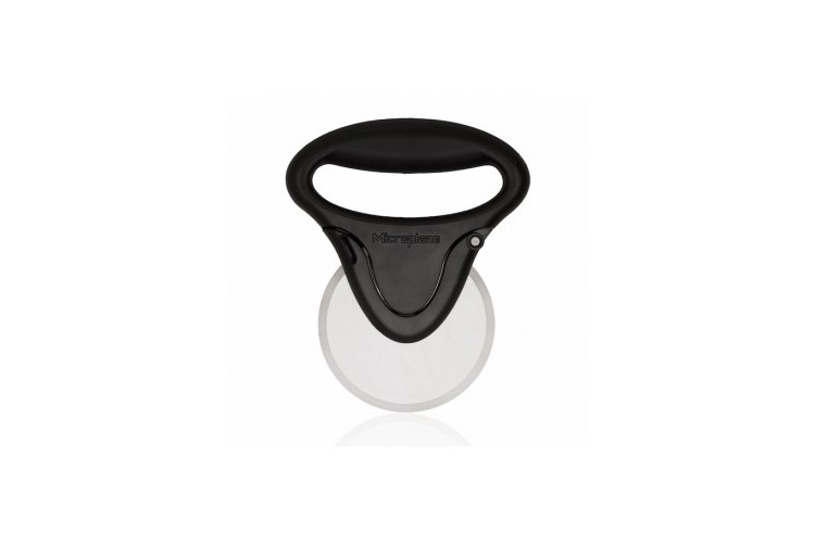Roulette &agrave; pizza Microplane EASY PREP noire poign&eacute;e ergonomique