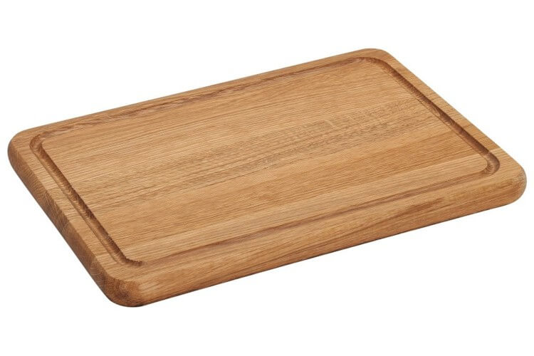 Planche à découper Wood4Food avec rigole 35x25cm - Bois de chêne