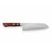 Couteau santoku japonais artisanal Masutani 16.5cm martelé
